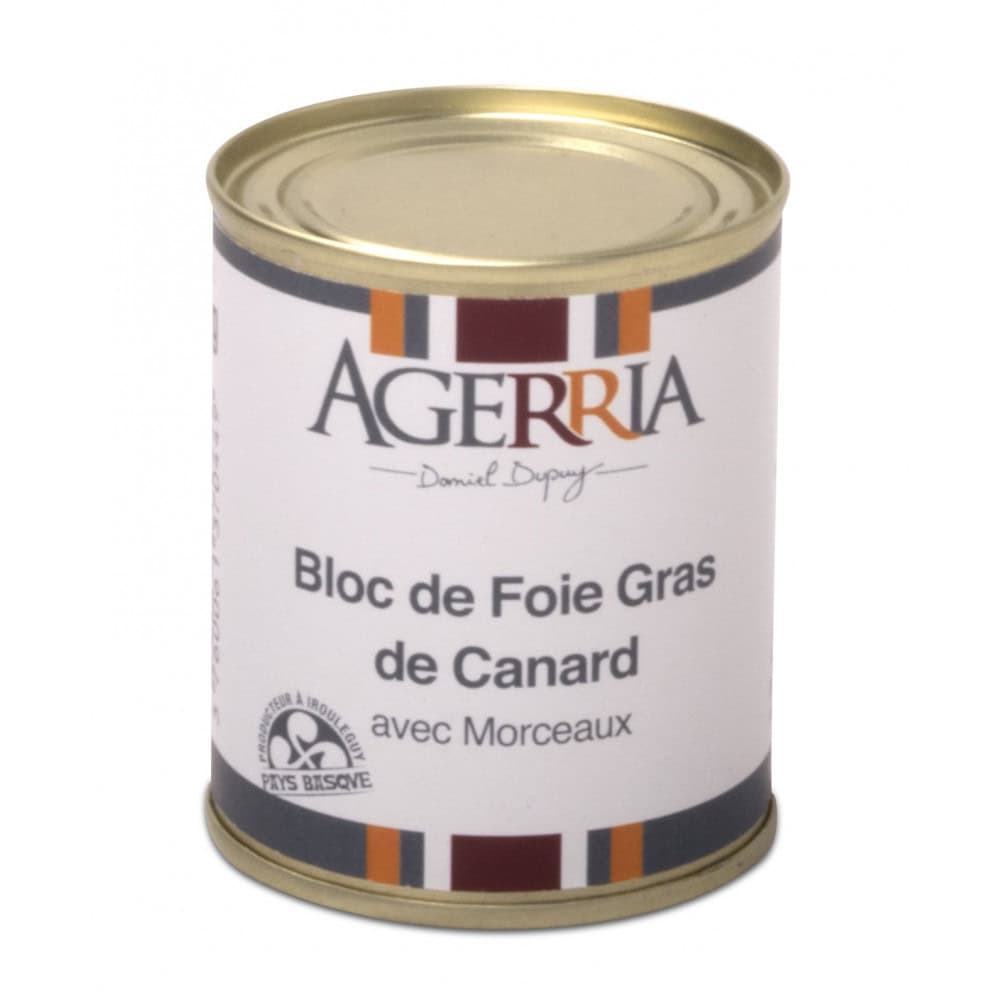 Block of Duck Foie Gras with pieces 130g
