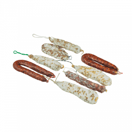 Batch of 8 dry sausages